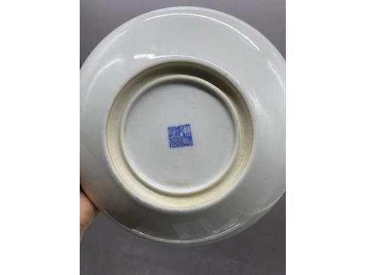 青花双龙戏珠纹笔洗