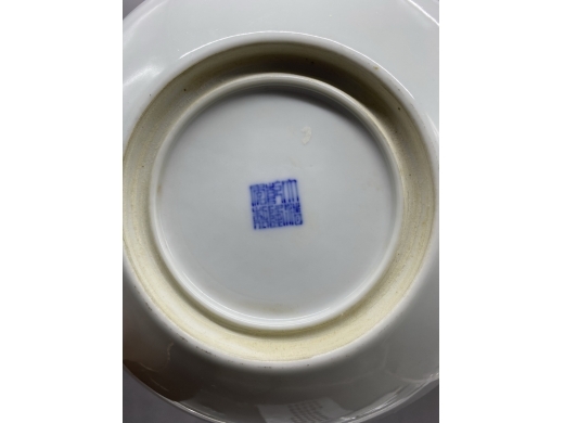 青花双龙戏珠纹笔洗