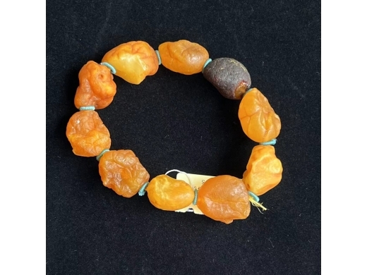 40蜜蜡海漂手串