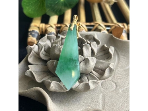 0318K金翠色菱形牌