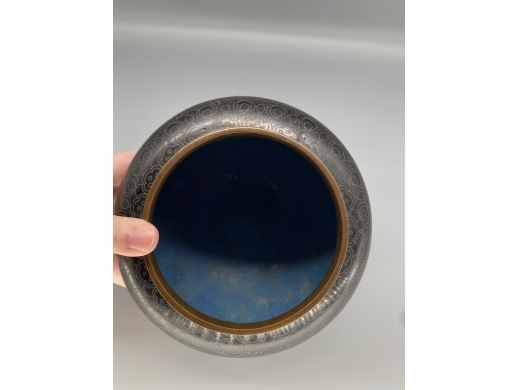 景泰蓝双龙笔洗