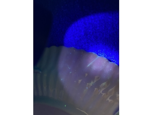 粉彩花卉堆塑瓜楞盘