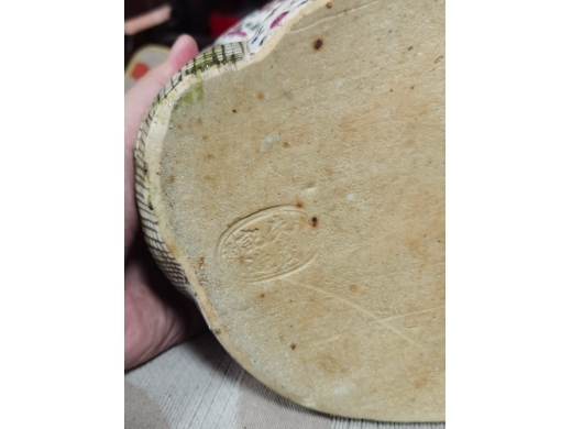 粉彩瓷弥勒像朱茂记造