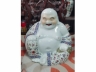 粉彩瓷弥勒像朱茂记造