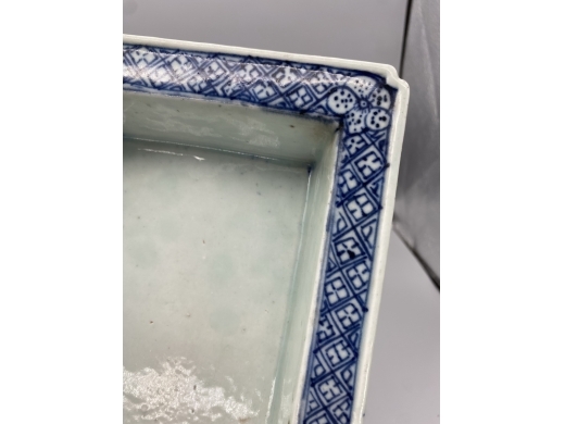 青花镂空水仙盆