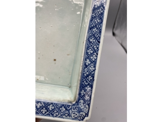 青花镂空水仙盆