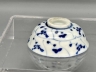 青花灵芝纹茶盏