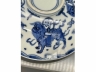 青花麒麟福寿康宁纹大盖碗