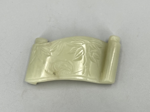 玉雕花鸟纹墨床