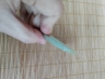 青玉梅花笔舔
