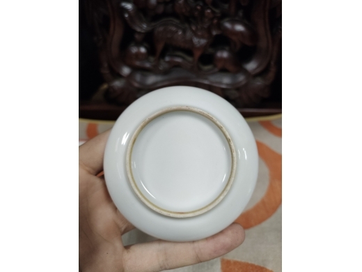 清代八破图印泥盒