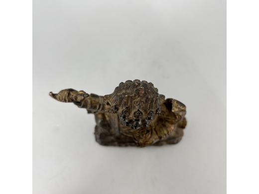 铜泥金黄财神立像