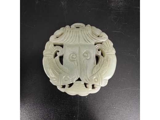 玉雕双鱼纹珮