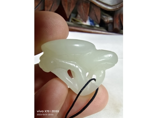 清代白玉君子佩