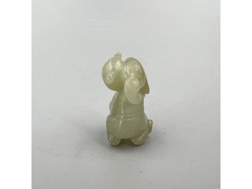 玉雕童子挂件