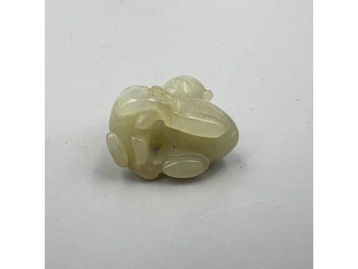 玉雕童子挂件