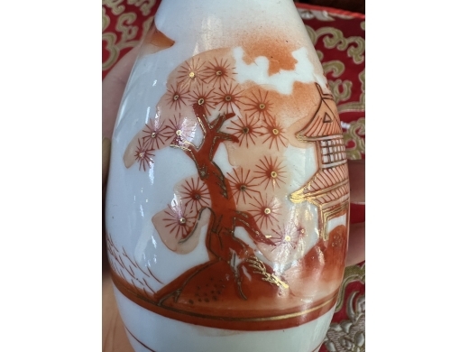 民国日瓷粉彩酒壶