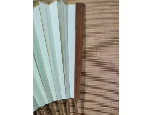 沈觉初刻唐云书画稿扇骨