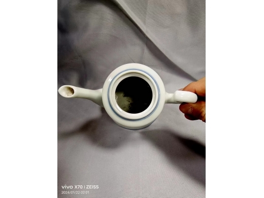 清代青花茶壶