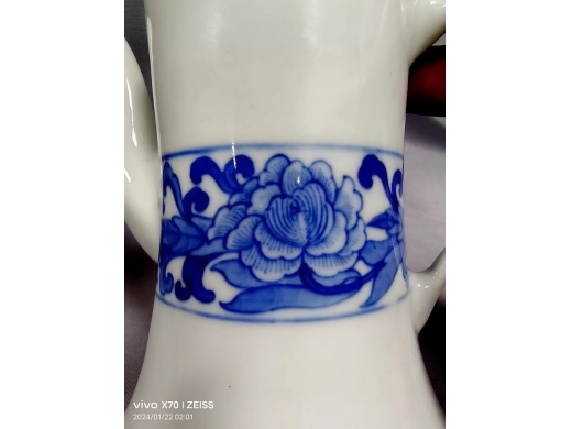 清代青花茶壶