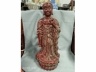清代季红瓷佛像