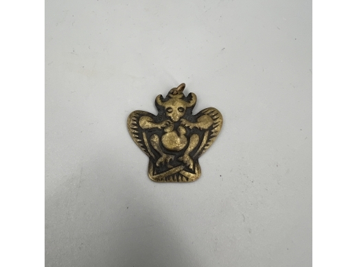 铜藏传金翅大鹏挂件