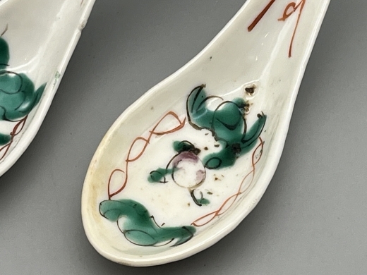 粉彩福寿瓷勺
