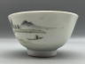 浅绛彩山水纹碗
