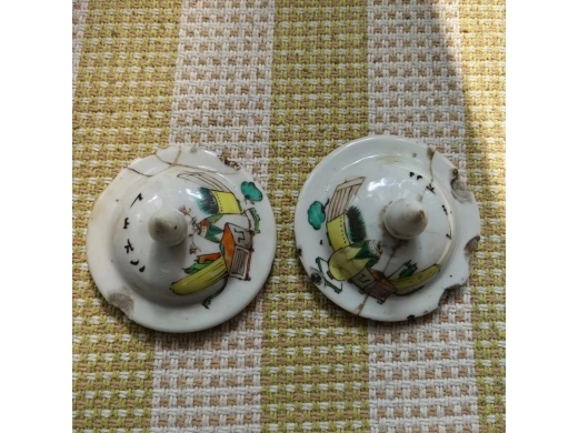 光绪糖缸一对