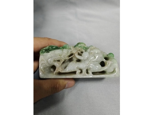 翡翠狮子镇纸