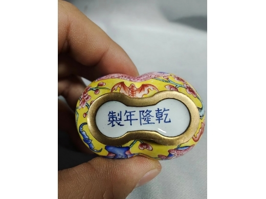 铜胎珐琅双联鼻烟壶