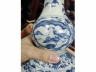 元末明初青花人物葫芦瓶