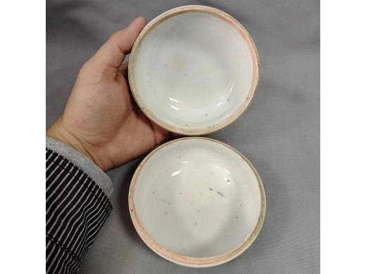清代鱼藻纹印泥盒