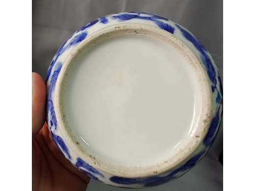 清代鱼藻纹印泥盒
