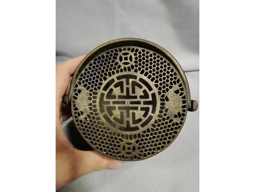 清代铜手炉