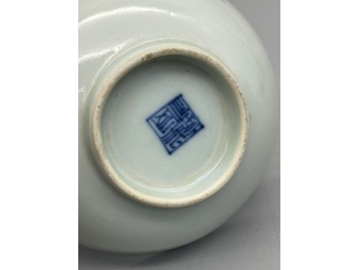 青花和合二仙小碟