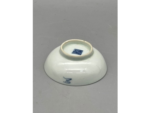 青花和合二仙小碟