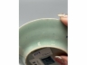豆地青花淡描花蝶纹碟