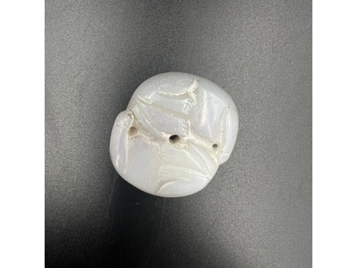 玛瑙雕双环挂件
