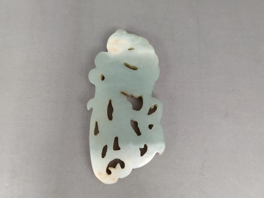 玉雕灵芝纹挂件