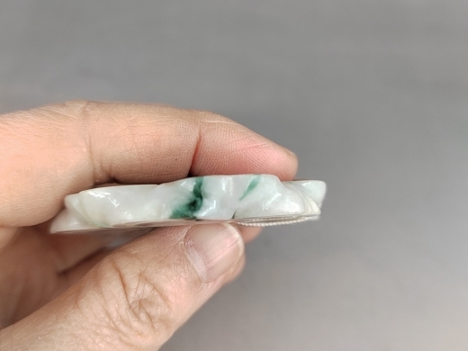 翡翠飘花转心佩
