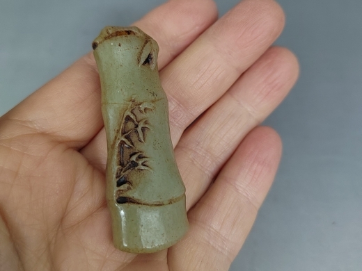 玉竹节挂件