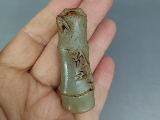 玉竹节挂件
