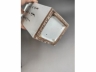 粉彩仕女兽耳方瓶