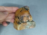 寿山石天鸡桃钮印章