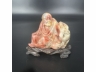 寿山石雕伏虎罗汉摆件