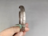 扁条刻花卉纹银手镯