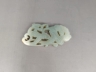 玉雕灵芝纹挂件