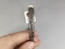 刻花卉纹扁条银手镯