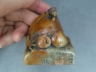 寿山石天鸡桃钮印章